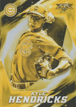 2017 Topps Fire - Gold Minted #66 Kyle Hendricks Front