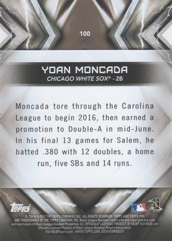 2017 Topps Fire - Gold Minted #100 Yoan Moncada Back