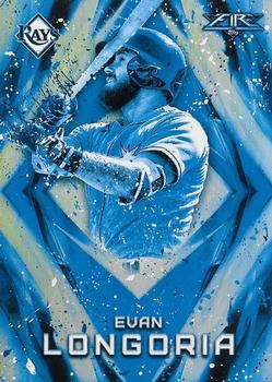 2017 Topps Fire - Blue Chip #5 Evan Longoria Front