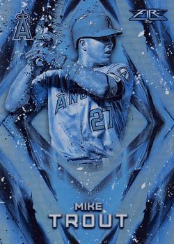 2017 Topps Fire - Blue Chip #50 Mike Trout Front