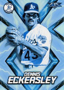 2017 Topps Fire - Blue Chip #70 Dennis Eckersley Front