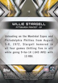 2017 Topps Fire - Orange #12 Willie Stargell Back