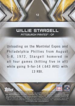 2017 Topps Fire - Green #12 Willie Stargell Back