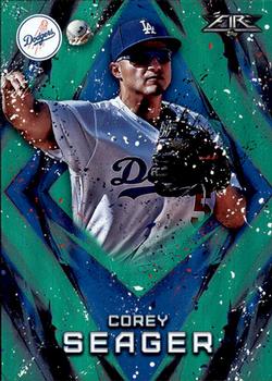 2017 Topps Fire - Green #150 Corey Seager Front