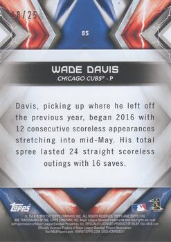 2017 Topps Fire - Magenta #85 Wade Davis Back