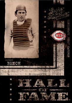 2004 Donruss Leather & Lumber - Hall of Fame #HF-4 Johnny Bench Front