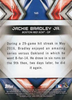 2017 Topps Fire - Inferno #165 Jackie Bradley Jr. Back