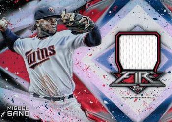 2017 Topps Fire - Relics #FR-MS Miguel Sano Front