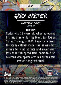 2017 Topps Fire - Monikers #M-33 Gary Carter Back