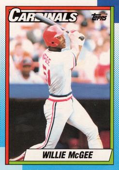 1990 O-Pee-Chee - White Back (Test Stock) #285 Willie McGee Front