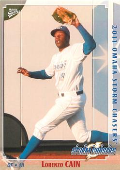 2011 MultiAd Omaha Storm Chasers #2 Lorenzo Cain Front