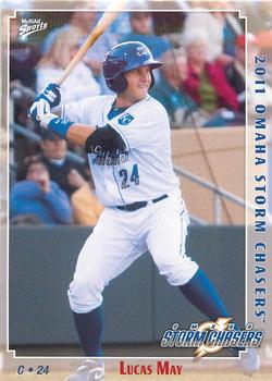 2011 MultiAd Omaha Storm Chasers #11 Lucas May Front