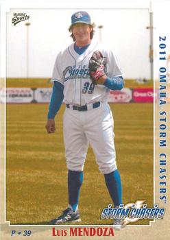 2011 MultiAd Omaha Storm Chasers #13 Luis Mendoza Front