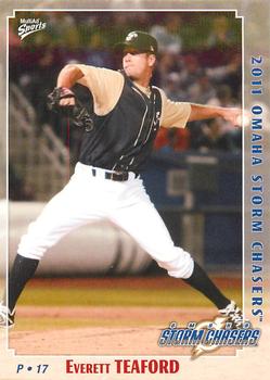 2011 MultiAd Omaha Storm Chasers #20 Everett Teaford Front