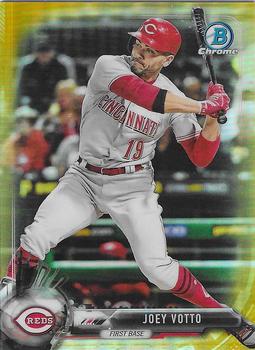 2017 Bowman Chrome - Gold Refractor #62 Joey Votto Front