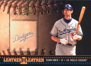 2004 Donruss Leather & Lumber - Leather in Leather #LEL-7 Shawn Green Front