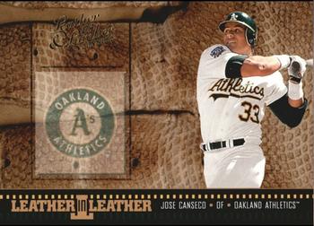 2004 Donruss Leather & Lumber - Leather in Leather #LEL-16 Jose Canseco Front