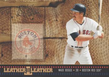 2004 Donruss Leather & Lumber - Leather in Leather #LEL-19 Wade Boggs Front