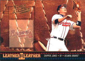 2004 Donruss Leather & Lumber - Leather in Leather #LEL-23 Chipper Jones Front