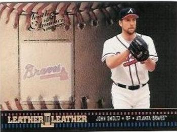 2004 Donruss Leather & Lumber - Leather in Leather #LEL-3 John Smoltz Front