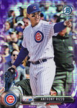 2017 Bowman Chrome - Purple Refractor #48 Anthony Rizzo Front