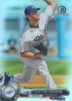 2017 Bowman Chrome - Refractor #93 Clayton Kershaw Front