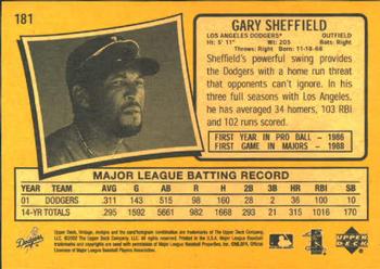 2002 Upper Deck Vintage #181 Gary Sheffield Back
