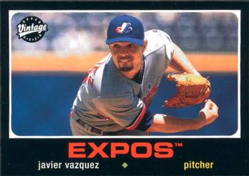 2002 Upper Deck Vintage #191 Javier Vazquez Front