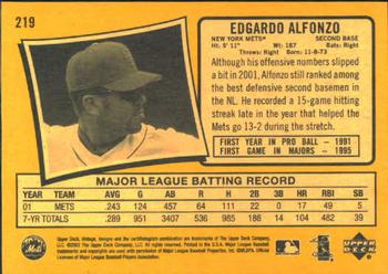 2002 Upper Deck Vintage #219 Edgardo Alfonzo Back
