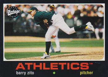 2002 Upper Deck Vintage #16 Barry Zito Front