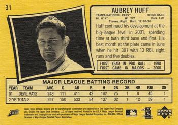 2002 Upper Deck Vintage #31 Aubrey Huff Back