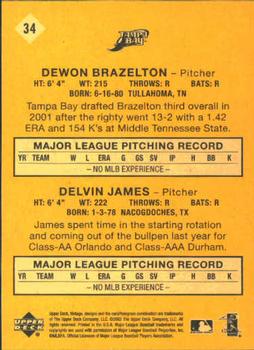 2002 Upper Deck Vintage #34 Dewon Brazelton / Delvin James Back