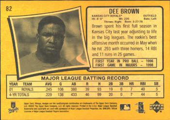 2002 Upper Deck Vintage #82 Dee Brown Back