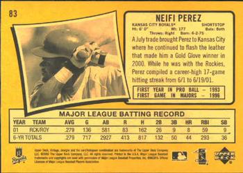 2002 Upper Deck Vintage #83 Neifi Perez Back