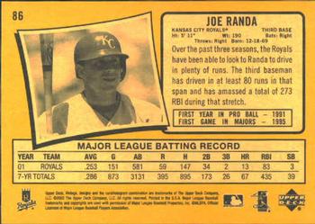 2002 Upper Deck Vintage #86 Joe Randa Back