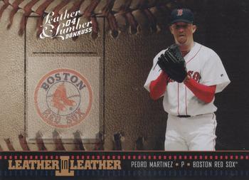 2004 Donruss Leather & Lumber - Leather in Leather Silver #LEL-6 Pedro Martinez Front