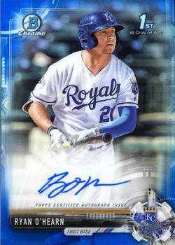 2017 Bowman Chrome - Prospect Autographs Blue Refractor #CPA-ROH Ryan O'Hearn Front