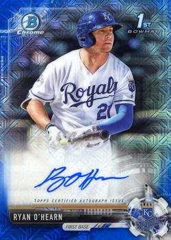 2017 Bowman Chrome - Prospect Autographs Blue Mojo Refractor #CPA-ROH Ryan O'Hearn Front