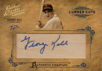 2004 Donruss Leather & Lumber - Lumber Cuts Bat Autographs #LC-20 George Kell Front