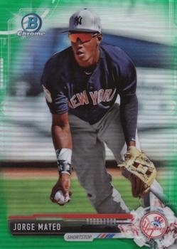 2017 Bowman Chrome - Prospects Green Refractor #BCP175 Jorge Mateo Front