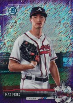 2017 Bowman Chrome - Prospects Purple Shimmer Refractor #BCP156 Max Fried Front