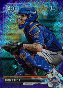 2017 Bowman Chrome - Prospects Purple Shimmer Refractor #BCP222 Tomas Nido Front