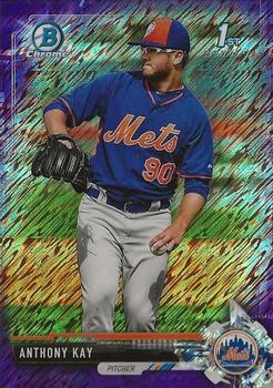 2017 Bowman Chrome - Prospects Purple Shimmer Refractor #BCP246 Anthony Kay Front