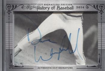 2014 Leaf Cut Signature History of Baseball Edition #NNO Dave Winfield Front