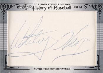 2014 Leaf Cut Signature History of Baseball Edition #NNO Whitey Herzog Front