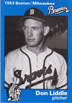 1983 Fritsch 1953 Boston/Milwaukee Braves #43 Don Liddle Front