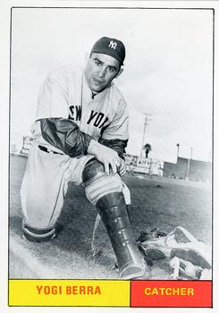 1980 Galasso B&W 1961 New York Yankees #8 Yogi Berra Front