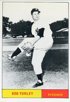 1980 Galasso B&W 1961 New York Yankees #21 Bob Turley Front