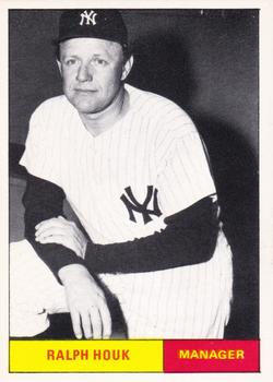 1980 Galasso B&W 1961 New York Yankees #26 Ralph Houk Front