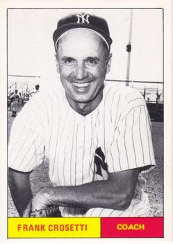 1980 Galasso B&W 1961 New York Yankees #NNO Frank Crosetti Front